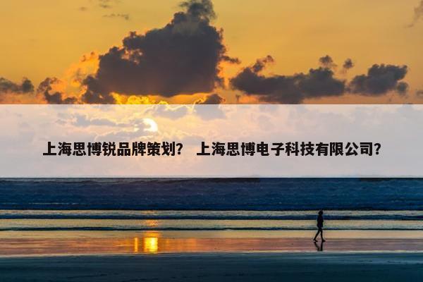 上海思博锐品牌策划？ 上海思博电子科技有限公司？