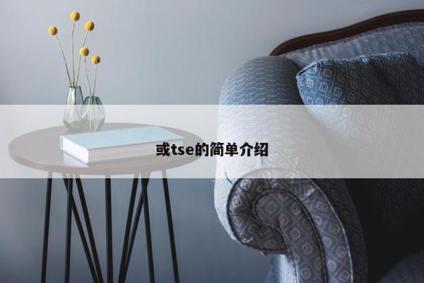 或tse的简单介绍
