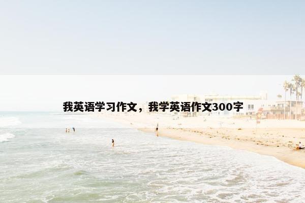 我英语学习作文，我学英语作文300字
