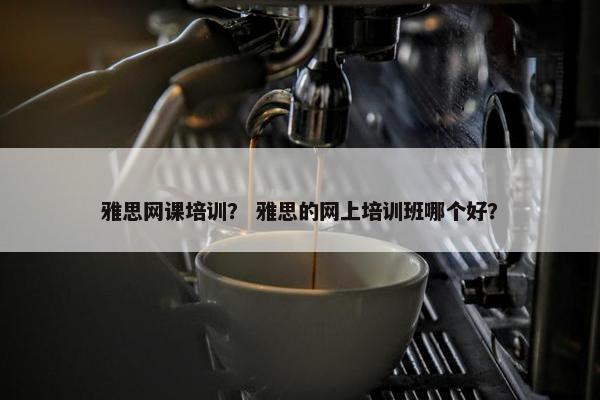 雅思网课培训？ 雅思的网上培训班哪个好？