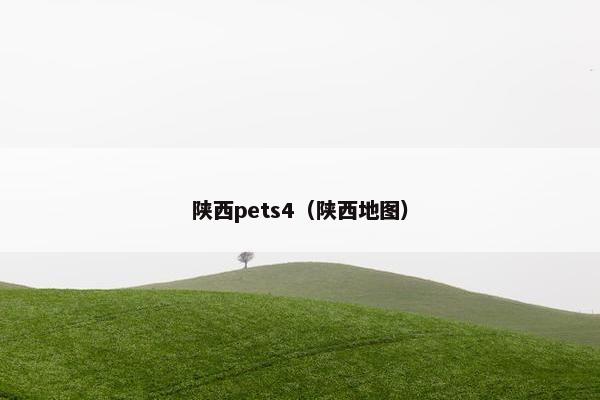 陕西pets4（陕西地图）