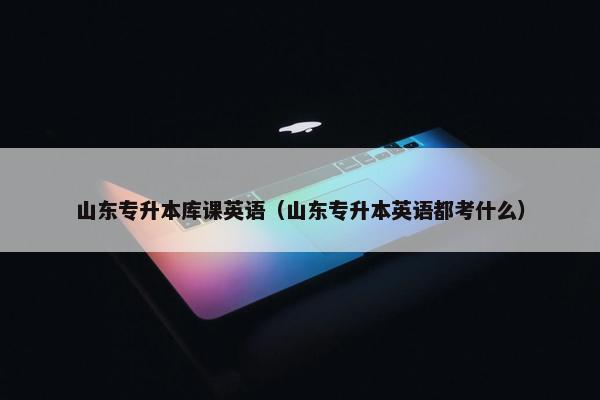 山东专升本库课英语（山东专升本英语都考什么）