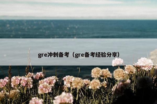 gre冲刺备考（gre备考经验分享）