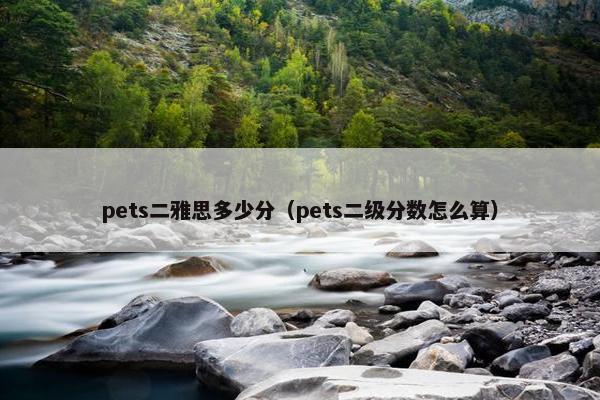 pets二雅思多少分（pets二级分数怎么算）