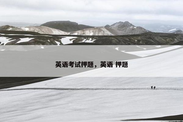 英语考试押题，英语 押题