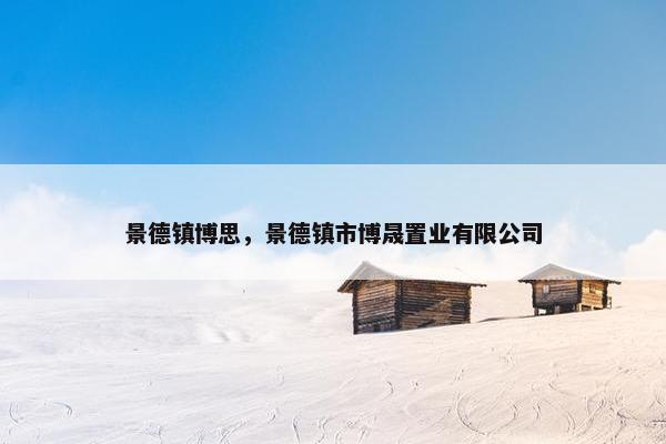景德镇博思，景德镇市博晟置业有限公司