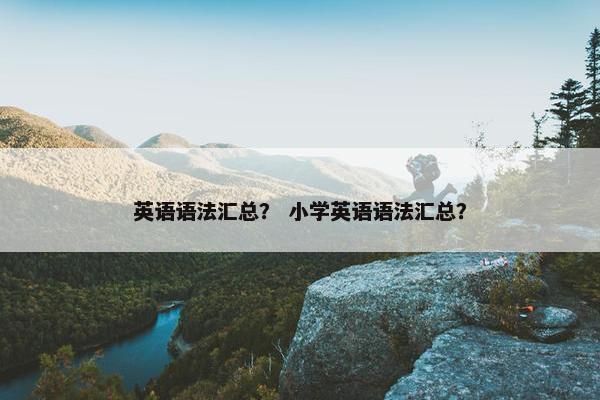 英语语法汇总？ 小学英语语法汇总？