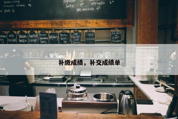 补缴成绩，补交成绩单