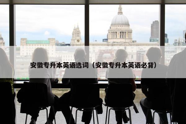 安徽专升本英语选词（安徽专升本英语必背）