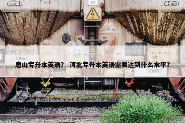 唐山专升本英语？ 河北专升本英语需要达到什么水平？