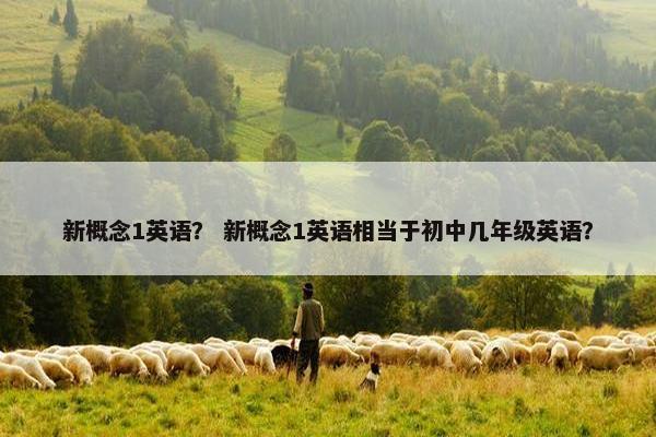 新概念1英语？ 新概念1英语相当于初中几年级英语？