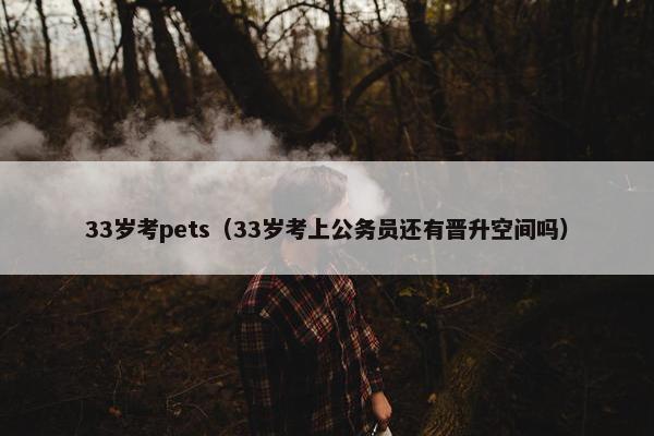 33岁考pets（33岁考上公务员还有晋升空间吗）