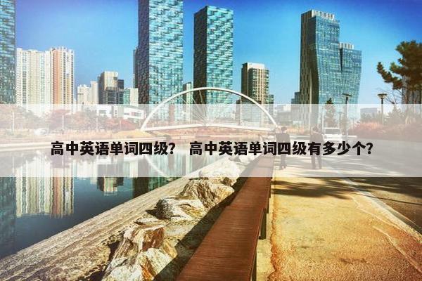 高中英语单词四级？ 高中英语单词四级有多少个？