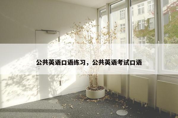 公共英语口语练习，公共英语考试口语