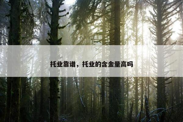 托业靠谱，托业的含金量高吗