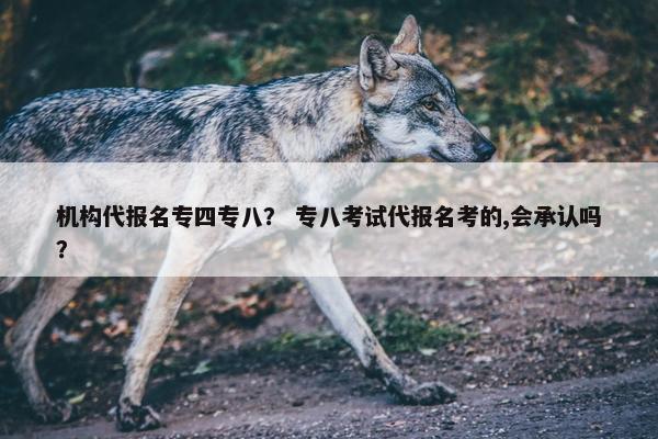 机构代报名专四专八？ 专八考试代报名考的,会承认吗？