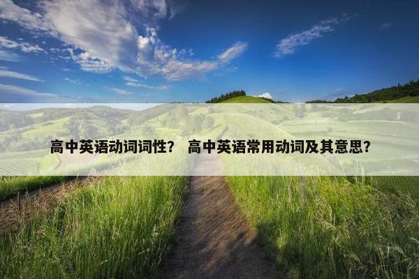 高中英语动词词性？ 高中英语常用动词及其意思？