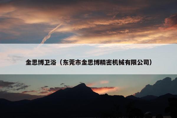 金思博卫浴（东莞市金思博精密机械有限公司）