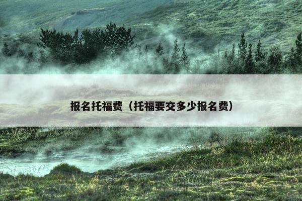 报名托福费（托福要交多少报名费）