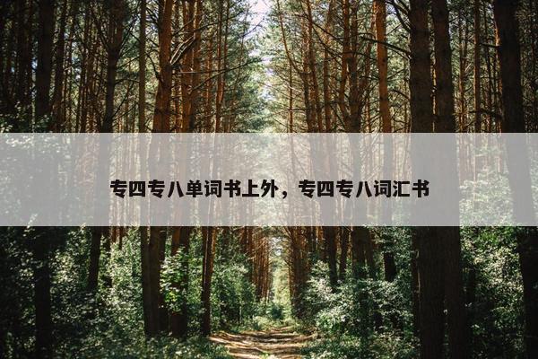 专四专八单词书上外，专四专八词汇书
