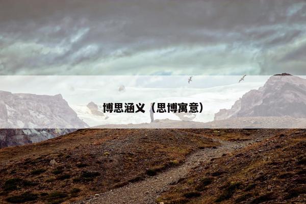 博思涵义（思博寓意）
