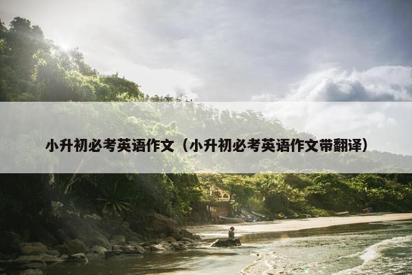 小升初必考英语作文（小升初必考英语作文带翻译）