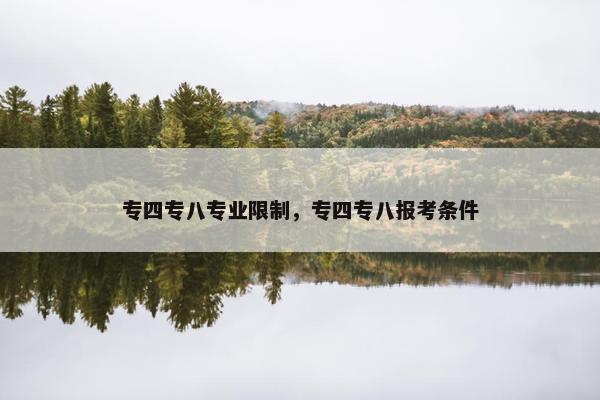专四专八专业限制，专四专八报考条件