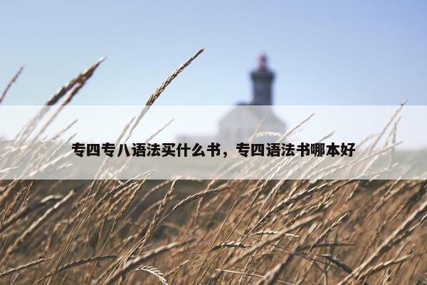 专四专八语法买什么书，专四语法书哪本好