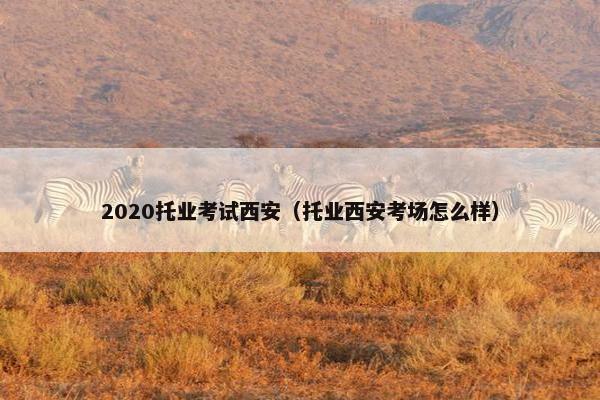 2020托业考试西安（托业西安考场怎么样）