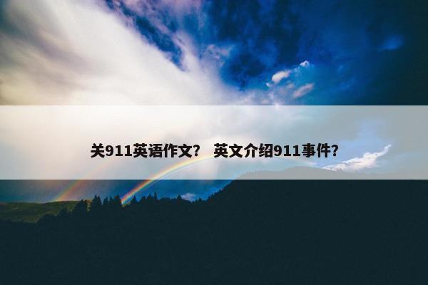 关911英语作文？ 英文介绍911事件？